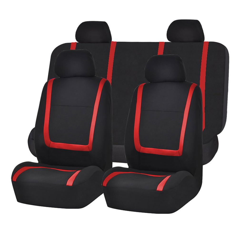 KizmiQ Auto Sitzbezug für Opel Corsa F/Corsa-e MJ22/Corsa Edition/GS Line 2019-2023 2024 9 Stück Polyester Waschbarer Stoff Atmungsaktiv sitzbezüge Geeignet alle Jahreszeiten Sitzschoner,F von KizmiQ