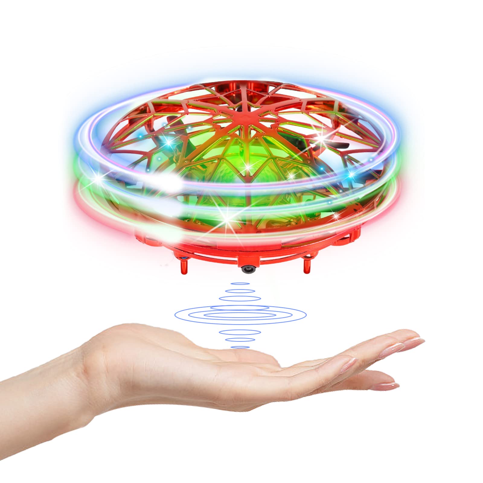 Kizmyee UFO Mini Drohne für kinder Spielzeug Handsensor Quadcopter Infrarot Induktion Fliegendes Geschenke für Jungen Mädchen Indoor Outdoor Flugzeuge für Anfänger von Kizmyee