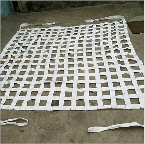 ELzEy Frachtnetze Polyester-Hebenetze, anpassbares Frachtnetz, Hebenetz for industrielle Be- und Entladewerkzeuge, Gartenklettern(3 X 3M/Mesh 20cm/Load 2t) von KjoiDWz