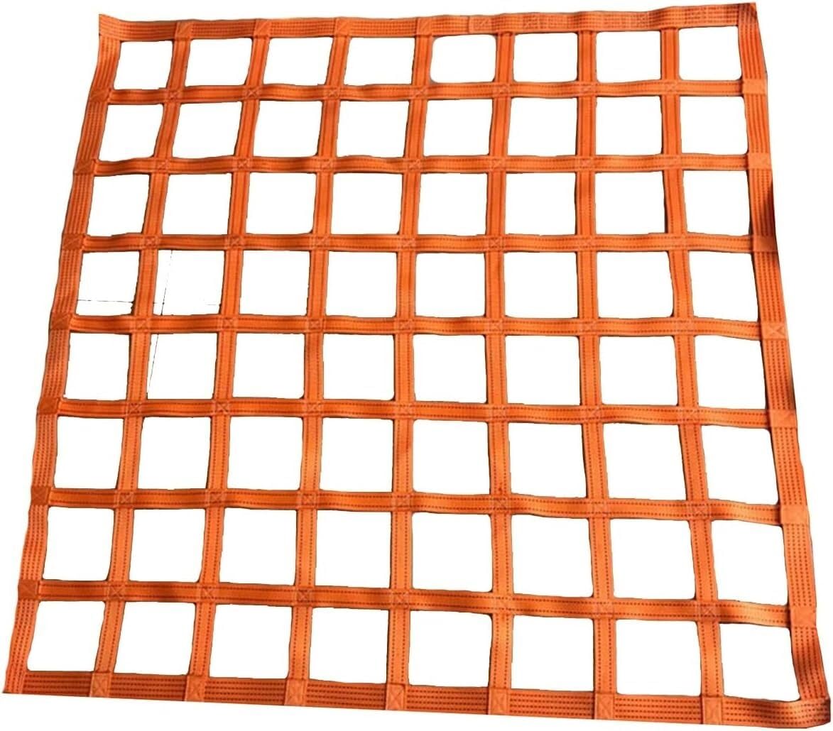 ELzEy Lastenetz, tragbares Netz, Entladewerkzeug, Gartenkletternetz, flaches Nylon-Netz, Hebenetz (3 x 3 m/Netz, 10 cm, Belastung 2,5 t) von KjoiDWz