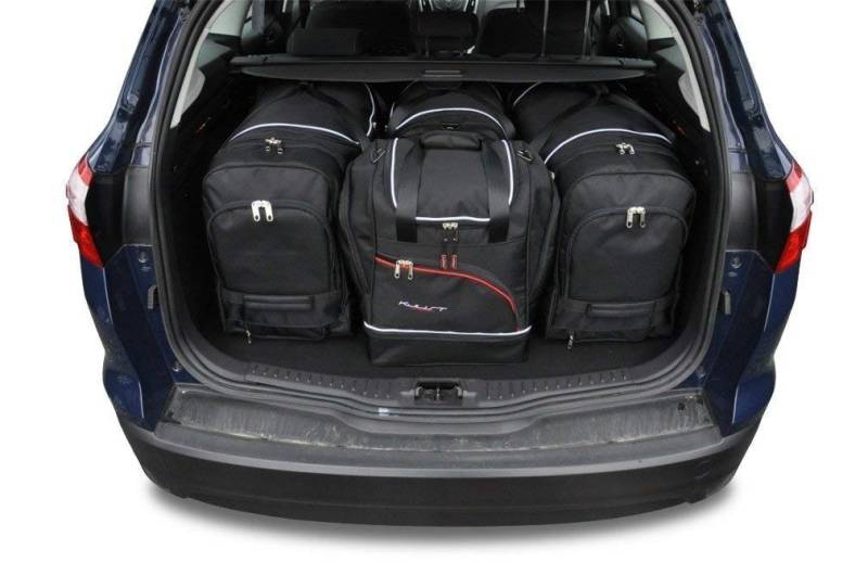 KJUST Kofferraumtaschen 4 stk kompatibel mit FORD FOCUS KOMBI III 2011-2018 von KJUST