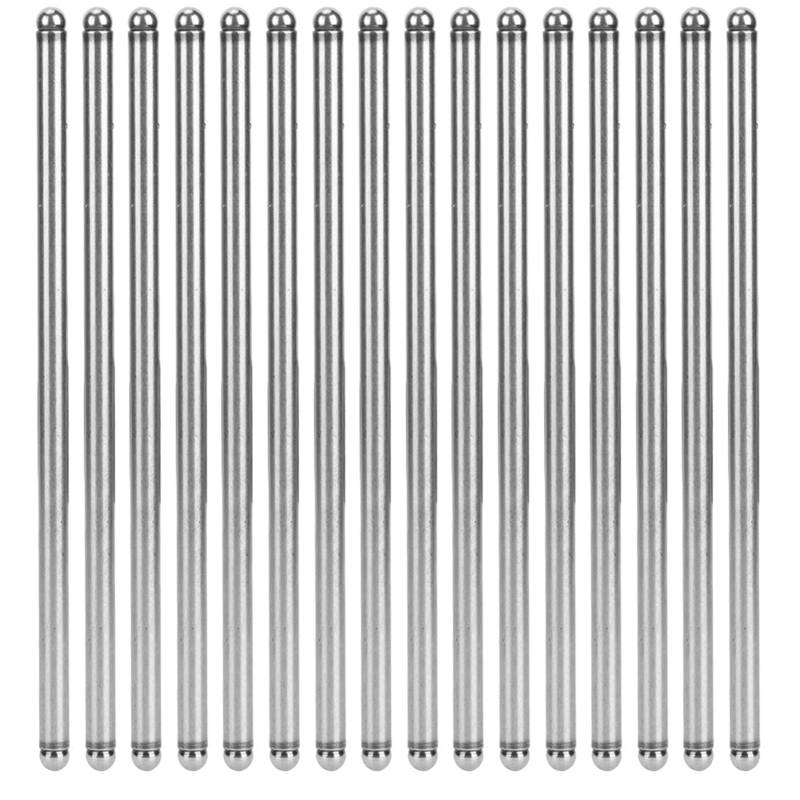 Klanata 16-teiliges SBC-Stößelstangen-Set, Stößelstangen aus gehärtetem Stahl mit 5/16 Zoll Durchmesser, 7,8 Zoll Standardlänge, OEM-Qualitätsersatz für Motoren von Klanata