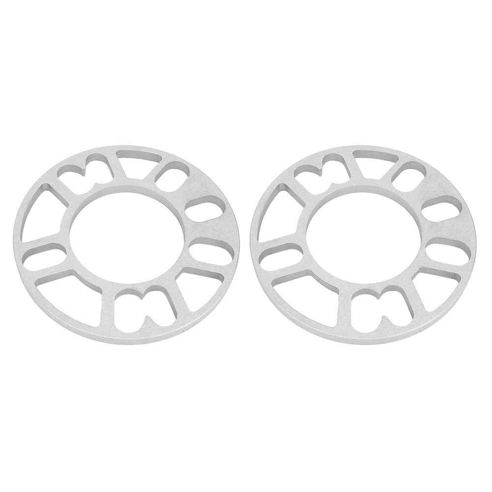 Klanata 2Pcs 10mm Aluminum Alloy Universal Wheel Spacers, Shims for 4/5 Lug Stud Pattern Vehicles, Enhance Wheel Alignment and Stability von Klanata