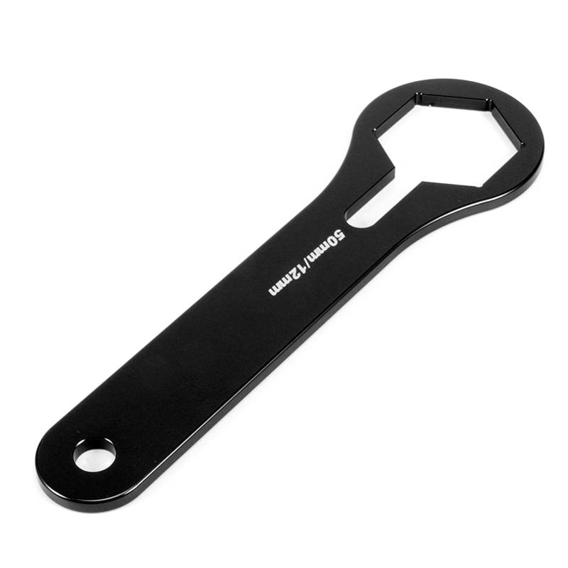 Klanata 50mm Fork Cap Wrench, Motor Shock Absorber Suspension Wrench Tool, Fit for 125 150 250 350 450 550 sx xcwp (Black) von Klanata