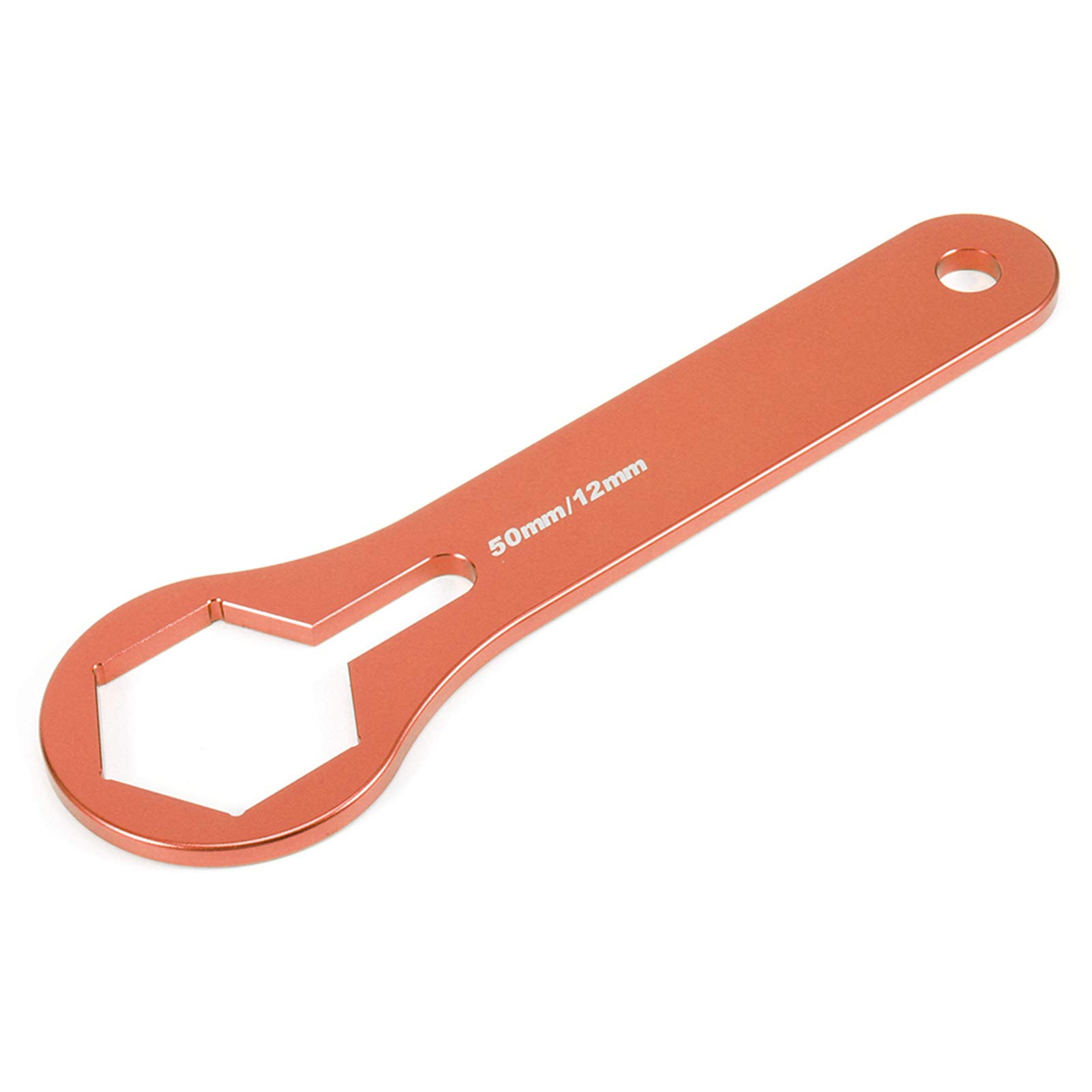 Klanata 50mm Fork Cap Wrench, Motor Shock Absorber Suspension Wrench Tool, Fit for 125 150 250 350 450 550 sx xcwp (Orange) von Klanata