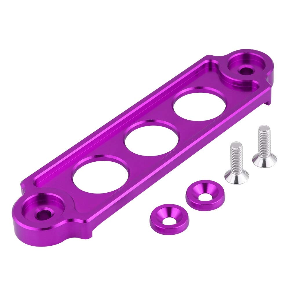 Klanata Batteriehalterung, eloxierte Auto-Racing-Batterie-Haltehalterung, Konstruktion, einfache Installation, passend für CRX (1988–2000) (Purple) von Klanata