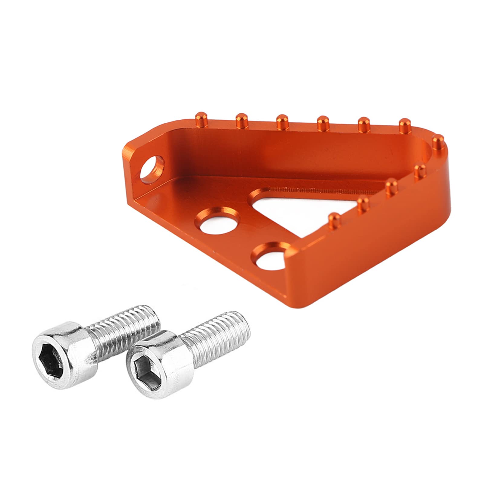 Klanata CNC-gefrästes Motorrad-Hinterradbremspedal, universell passend für RC125, 200, 390, 690, 990, schwarze Fußsteuerung, orange-schwarz optional (Orange) von Klanata