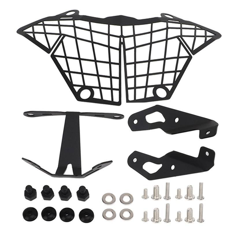Klanata Motorrad-Scheinwerfergitter-Schutzabdeckung für VERSYS X 300 2015–2017, Ersatz der Frontlampenschutzhalterung von Klanata