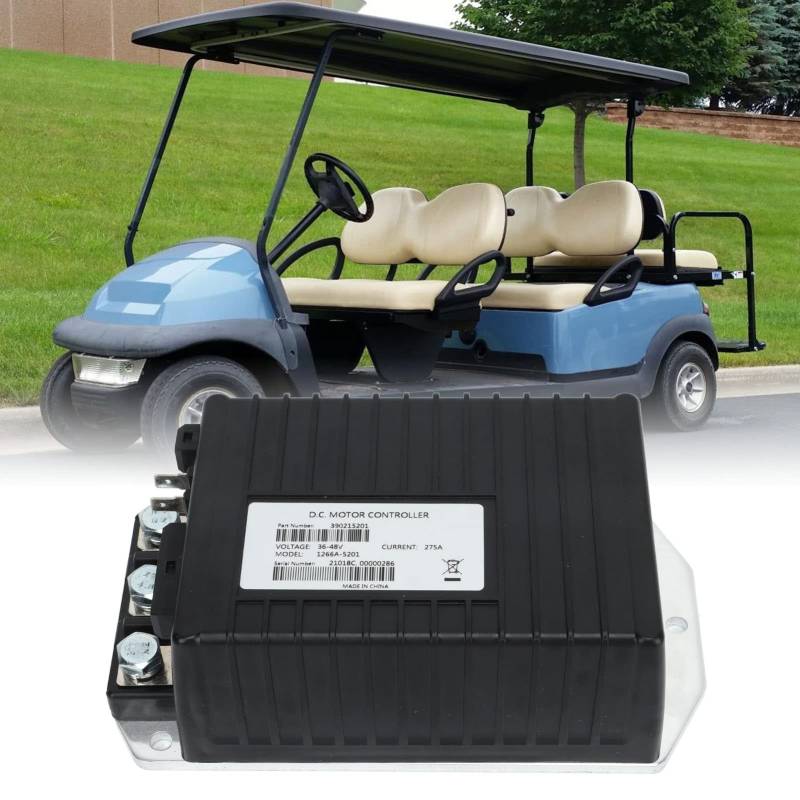 Klanata Universal 36V/48V 275A GolfCart Elektronischer Drosselklappenregler, kompatibel mit 1510A 525, 1266A 5201 Motorreglern für kleine Nutzfahrzeuge von Klanata