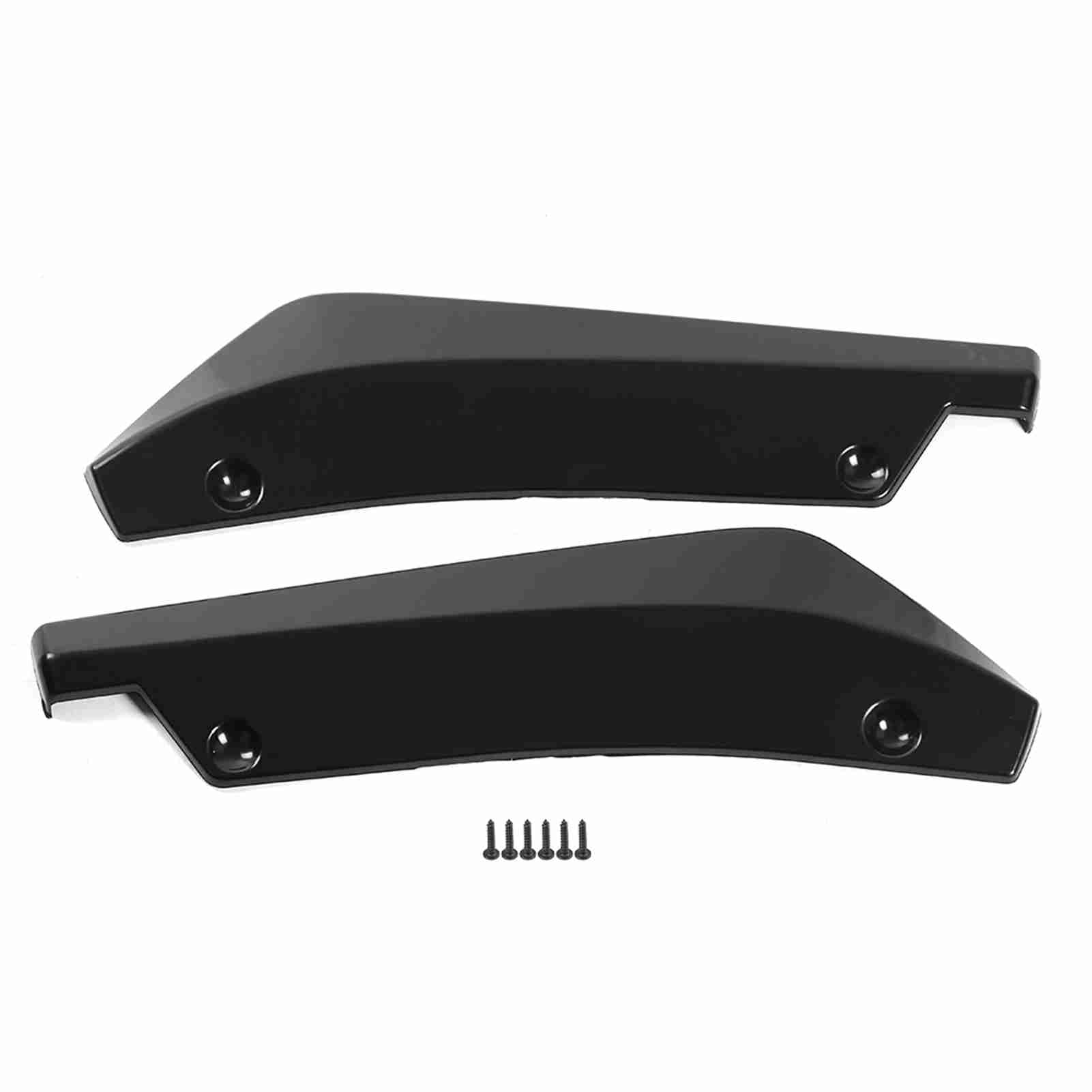 Klanata Universal Canard Diffusor Spoiler, Paar 12V-24V ausgestattete Heckstoßstangen-Splitterflossen für Auto, LKW und Wohnmobil (黑色) von Klanata