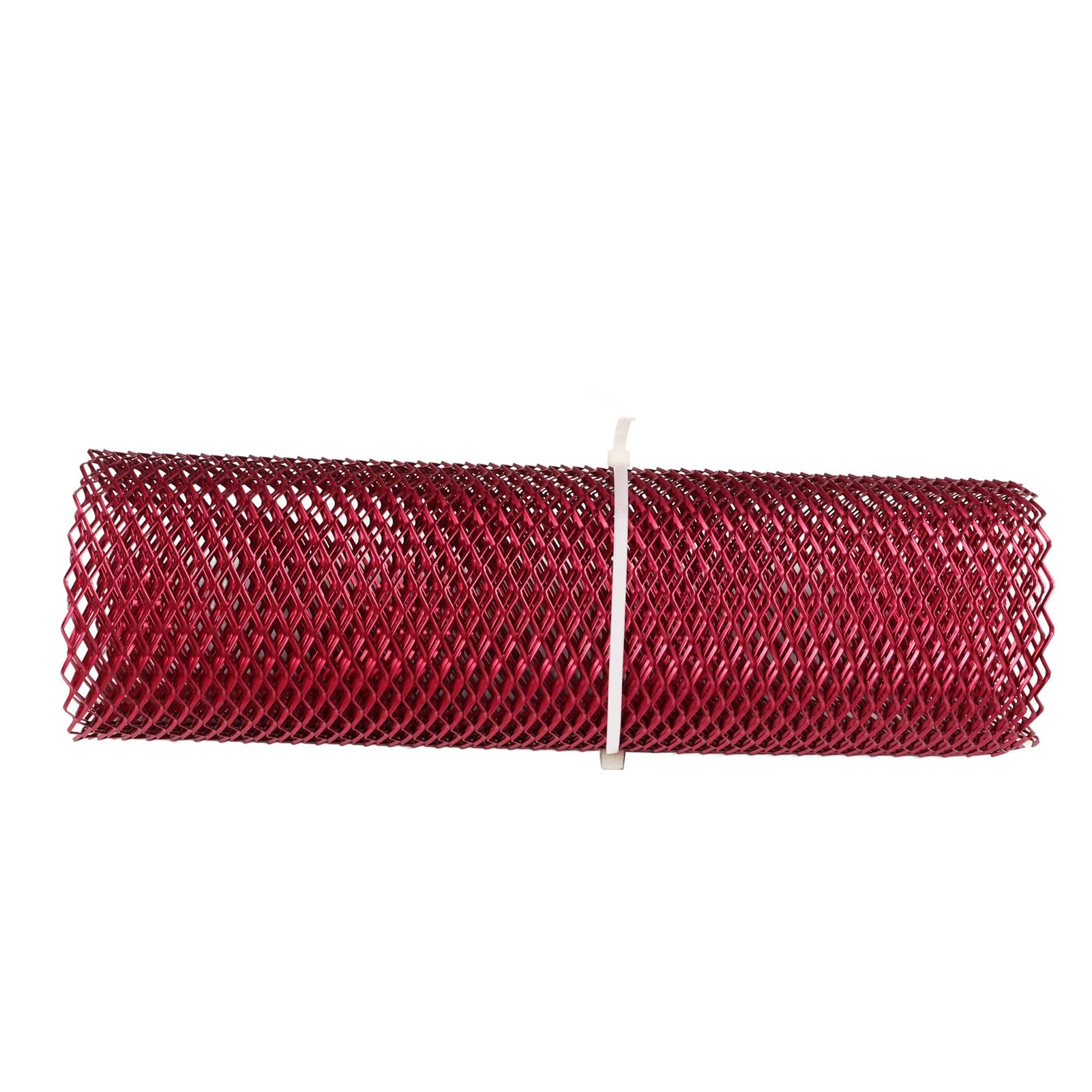 Klanata Universal Rhombic Mesh Frontgrill-Gittereinsatz für Autos, Aluminiumlegierungskonstruktion (Red) von Klanata