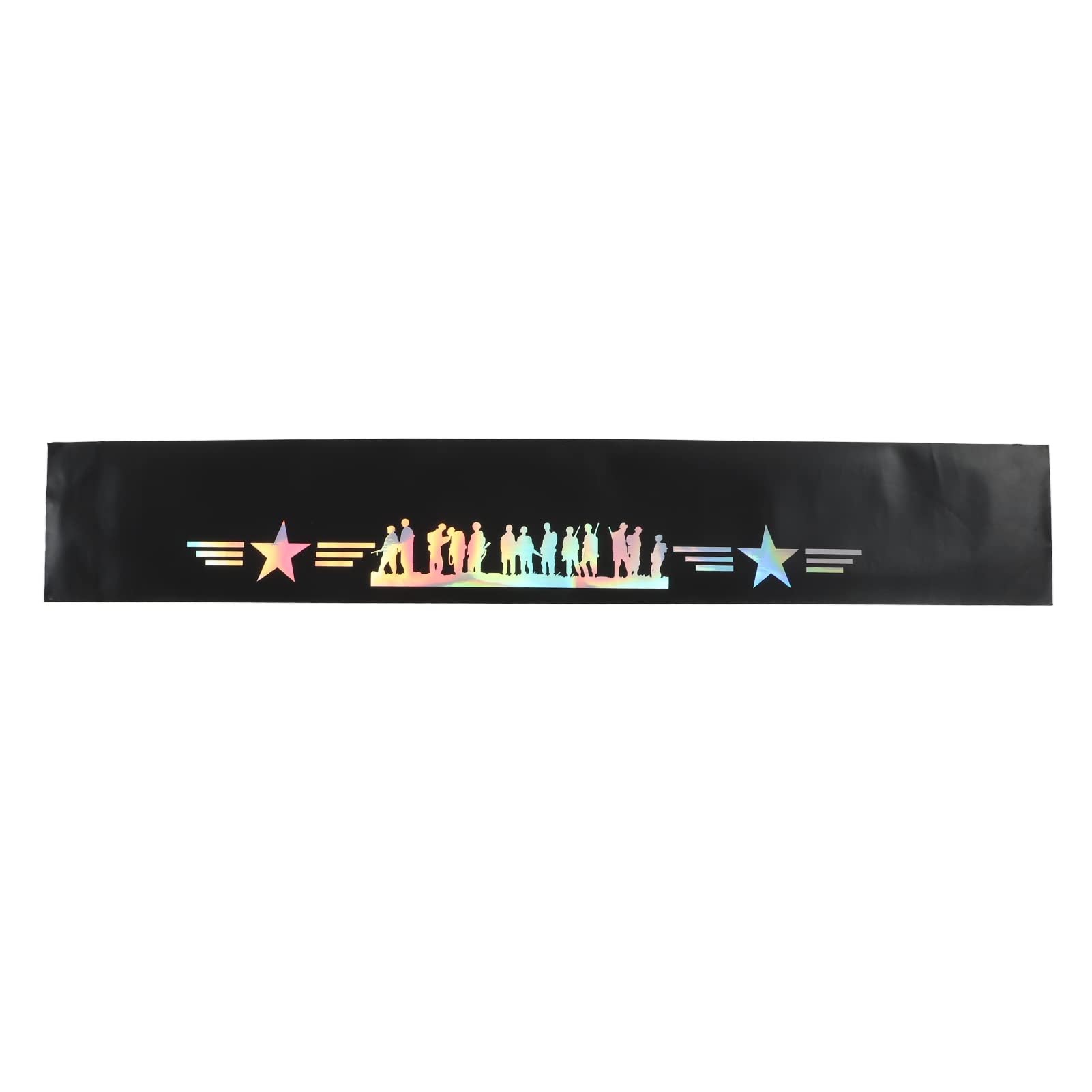 Klanata Universeller reflektierender Aufkleber für die Windschutzscheibe, 130 x 21 cm (51,2 x 8,3 Zoll), Rennmotor-Themenaufkleber für die Automobildekoration (Pentalobe) von Klanata