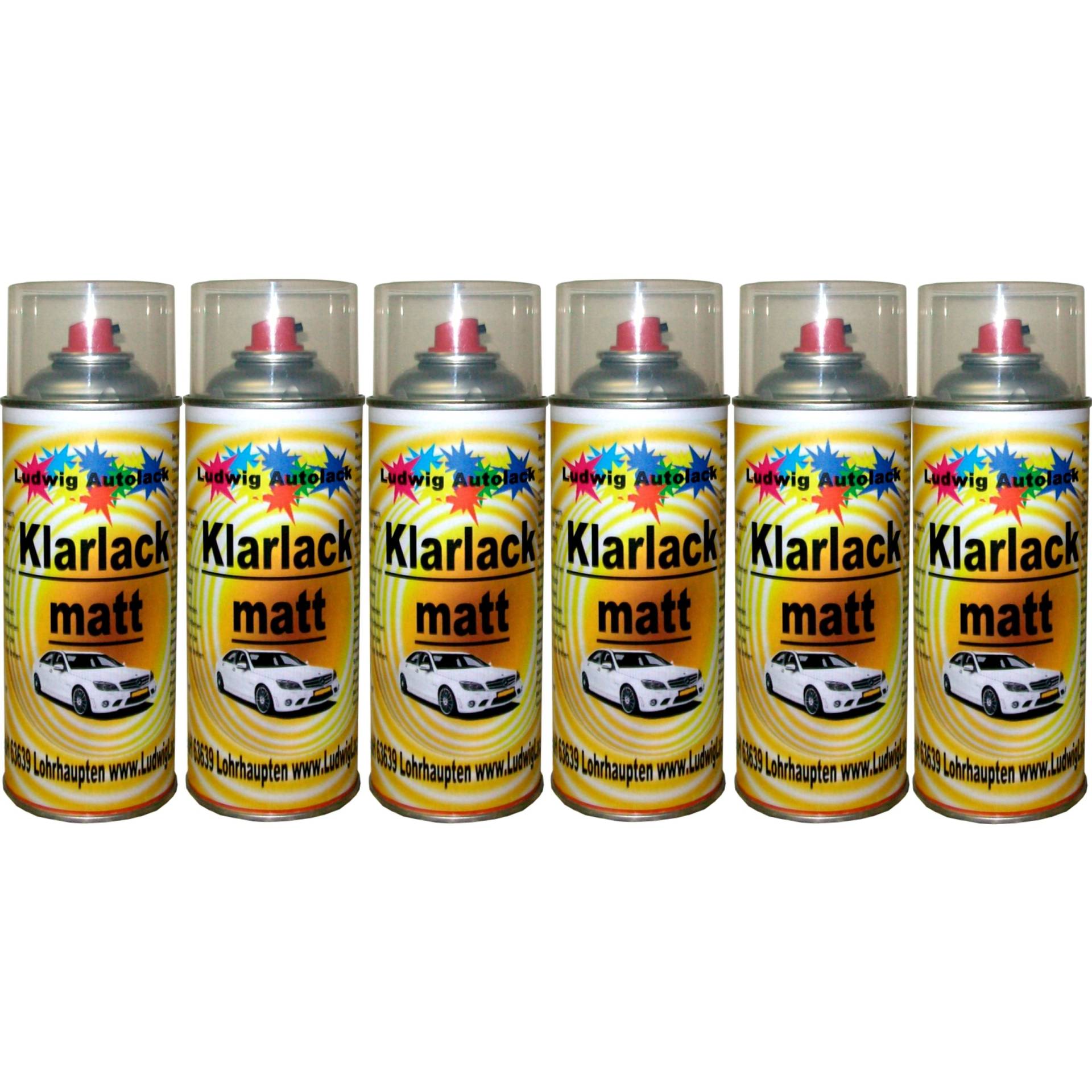 10 Klarlackspray matt 400 ml je Spraydose von Klarlack Spraydose