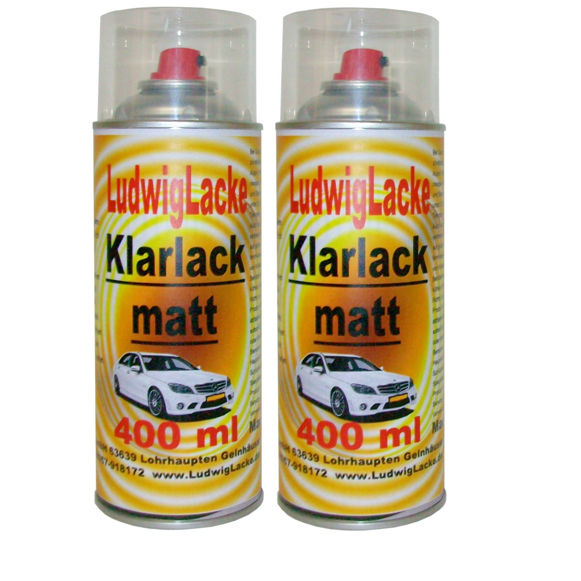 2 Klarlackspray matt 400 ml je Spraydose von Klarlack Spraydose