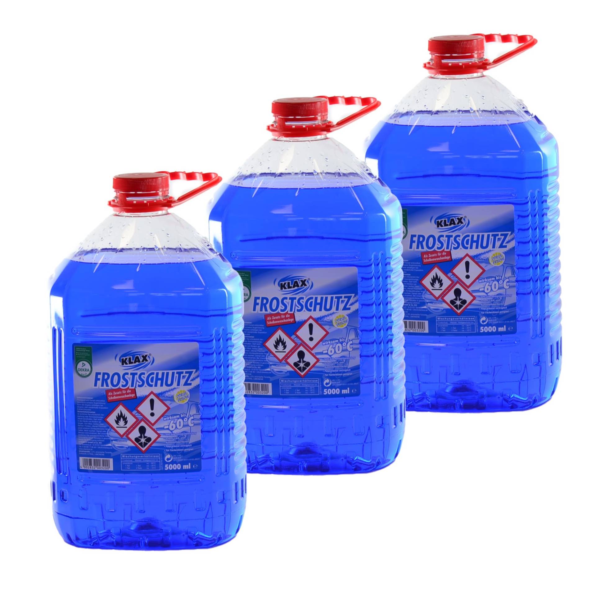 Klax 3 x 5 Liter Scheiben-Frostschutz bis - 60 ° von Klax