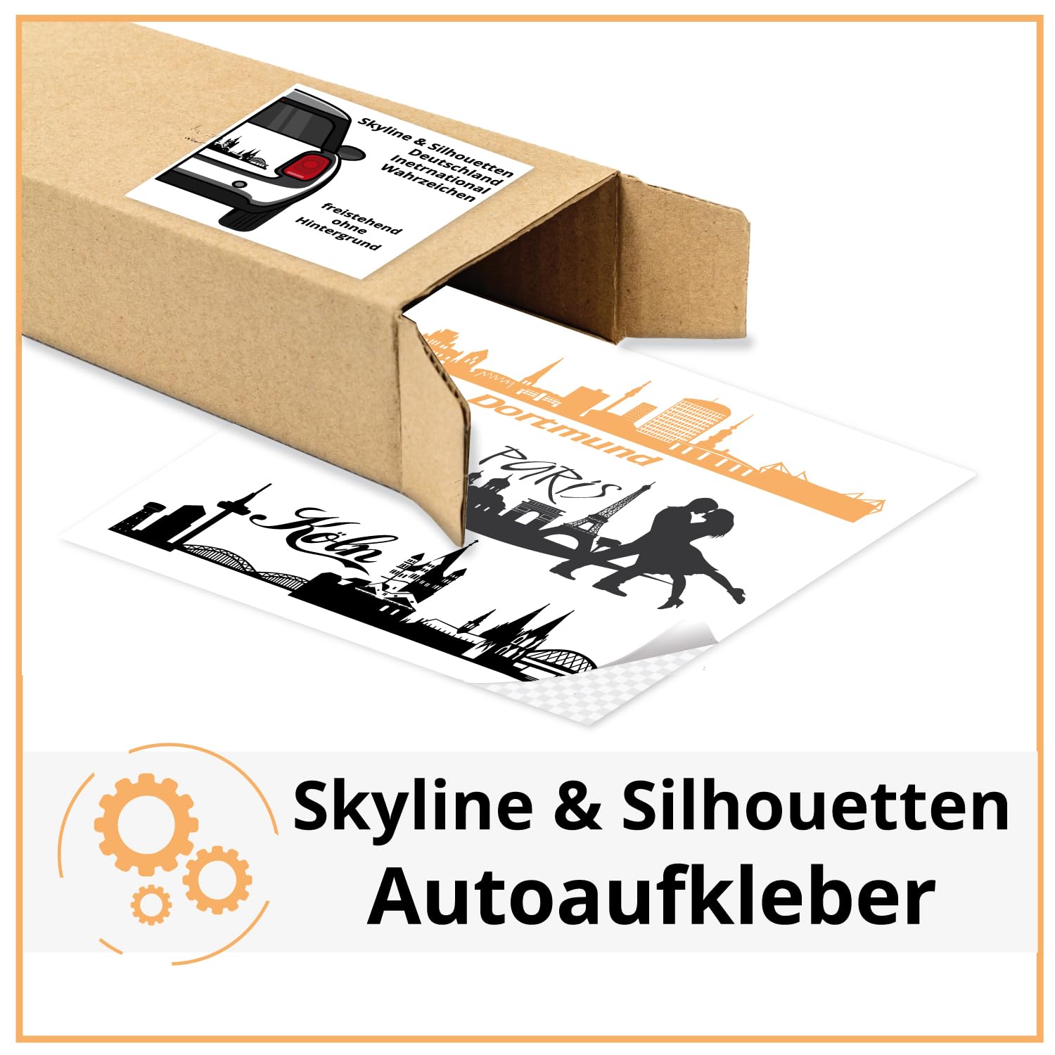 Klebe-X Autoaufkleber Shop Silhouetten und Skyline Aufkleber Deutschland, International | XXL Konfigurator | Dortmund, Köln u.v.m. Autotattoo Stadtaufkleber nach Wunsch von Klebe-X