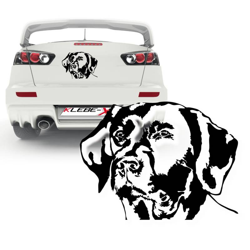 Labrador Hundesticker für Wand oder Auto Aufkleber Hunde Tattoo | KB232 von Klebe-X