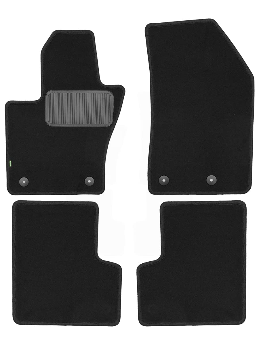 Passgenaue Textile Fussmatten KLEVER Designed für Nissan Qashqai 2014->, SUV, Europa, 4 TLG. von Klever