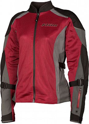 Klim Avalon, Textiljacke Damen - Dunkelrot/Grau/Schwarz - XL von Klim