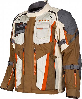 Klim Badlands Pro, Textiljacke Gore-Tex - Hellbraun/Beige/Grau/Orange - S von Klim