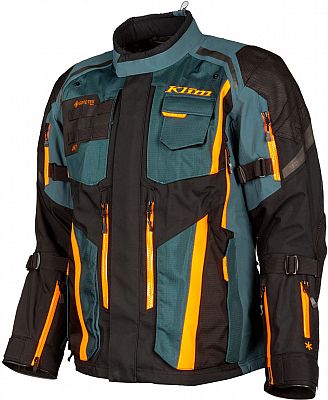 Klim Badlands Pro, Textiljacke Gore-Tex - Petrol/Schwarz/Orange - 3XL von Klim