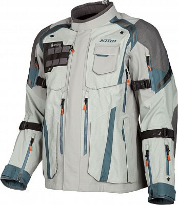 Klim Badlands Pro A3, Textiljacke Gore-Tex - Hellgrau/Grau/Petrol - XXL von Klim