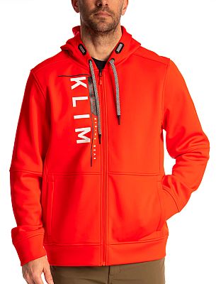 Klim Barracks, Kapuzenjacke - Neon-Rot/Weiß - XL von Klim