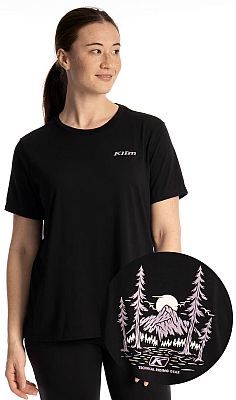 Klim Canyon, T-Shirt Damen - Schwarz/Violett - M von Klim