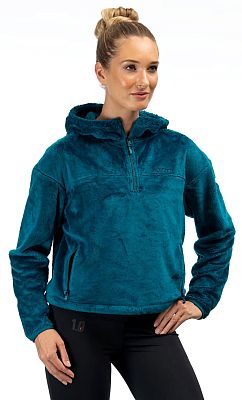 Klim Cascade 1/4 Zip Crop, Kapuzenpullover Damen - Petrol - L von Klim