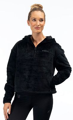 Klim Cascade 1/4 Zip Crop, Kapuzenpullover Damen - Schwarz - L von Klim