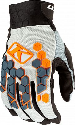 Klim Dakar, Handschuhe - Petrol/Hellgrau/Orange/Schwarz - M von Klim