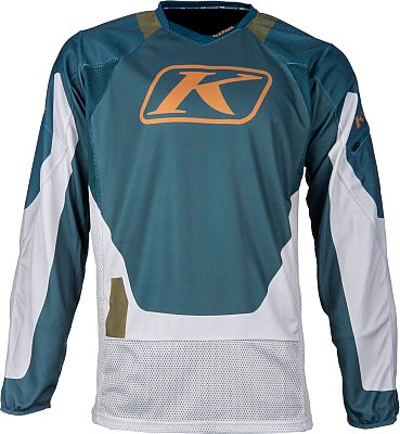 Klim Dakar, Trikot - Hellgrau/Petrol - 3XL von Klim