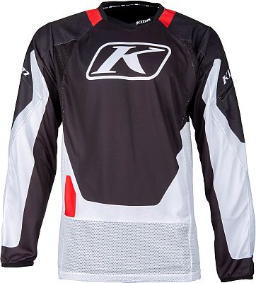 Klim Dakar, Trikot - Hellgrau/Schwarz/Rot - 3XL von Klim