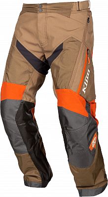 Klim Dakar OTB, Textilhose - Hellbraun/Grau/Orange - 34 von Klim