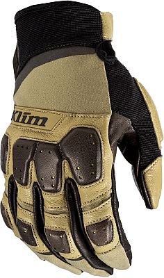 Klim Dakar Pro, Handschuhe - Beige/Dunkelbraun/Schwarz - S von Klim