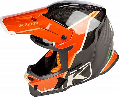 Klim F5 Koroyd Topo, Motocrosshelm - Schwarz/Orange - L von Klim