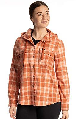 Klim Ginny Mountain, Kapuzenhemd Damen - Orange/Beige - XXL von Klim