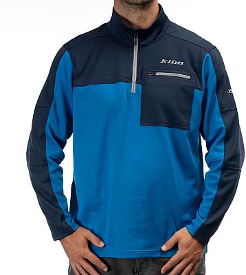 Klim Glacier 1/4 Zip, Funktionspullover - Blau/Dunkelblau - S von Klim