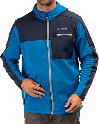 Klim Glacier Hoodie, Funktionsjacke - Blau/Dunkelblau - L von Klim