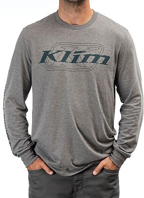 Klim K Corp, T-Shirt langarm - Grau/Petrol - XL von Klim