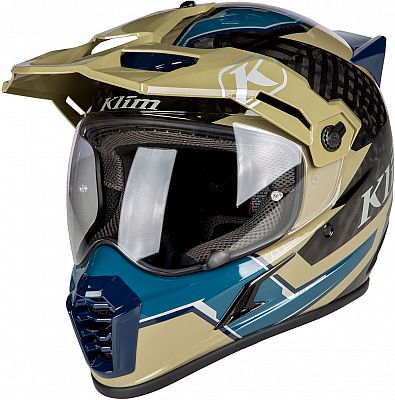 Klim Krios Pro Ventura, Endurohelm - Schwarz/Oliv/Blau - 3XL von Klim