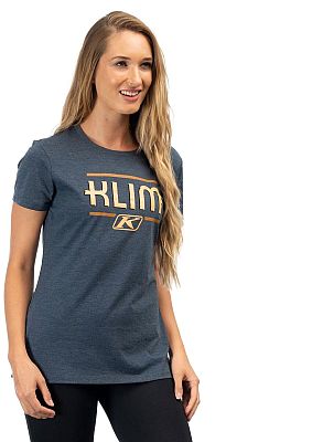 Klim Kute Corp, T-Shirt Damen - Dunkelblau/Orange - L von Klim