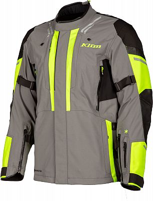 Klim Latitude, Textiljacke Gore-Tex - Grau/Schwarz/Neon-Gelb - L von Klim