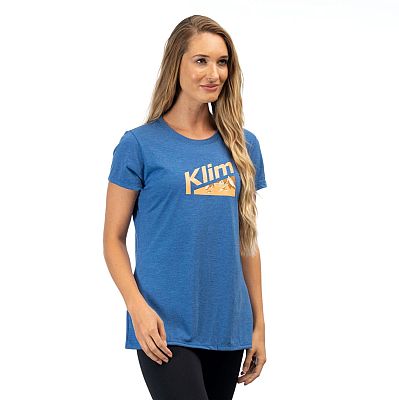 Klim Mountain Peak, T-Shirt Damen - Blau/Orange - L von Klim