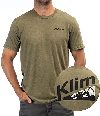 Klim Mountain Peak, T-Shirt - Dunkelgrün/Schwarz - M von Klim