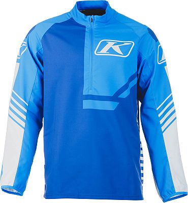 Klim Revolt 1/4 Zip, Funktionsshirt - Hellblau/Blau/Weiß - M von Klim