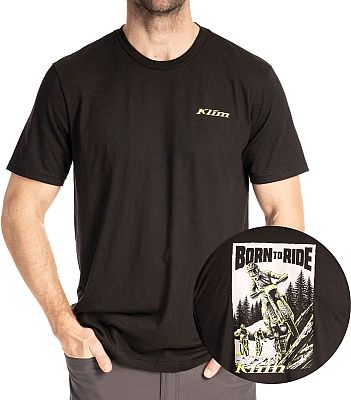 Klim Saddle Mountain, T-Shirt - Schwarz/Neon-Gelb - L von Klim