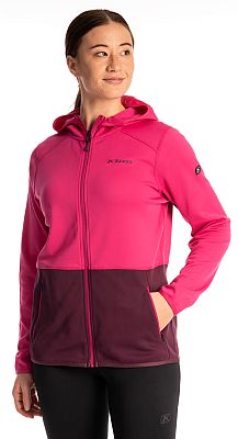 Klim Solitude Hoodie, Funktionsjacke Damen - Pink/Dunkellila - L von Klim