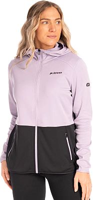 Klim Solitude Hoodie, Funktionsjacke Damen - Violett/Schwarz - L von Klim