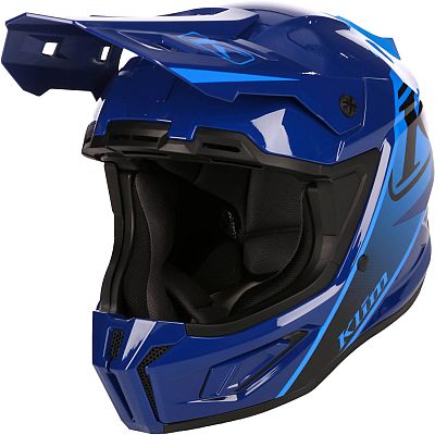 Klim T1 Freeride Descent, Motocrosshelm Kinder - Dunkelblau/Blau - S von Klim